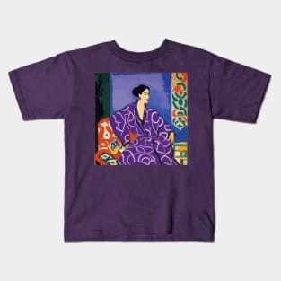 Woman in a Purple Robe After Matisse Kids T-Shirt